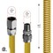 Flextron Gas Line Hose 5/8'' O.D.x48'' Len 3/4" FIPx1/2" MIP Fittings Yellow Coated Stainless Steel Flexible FTGC-YC12-48Q - alternate 4